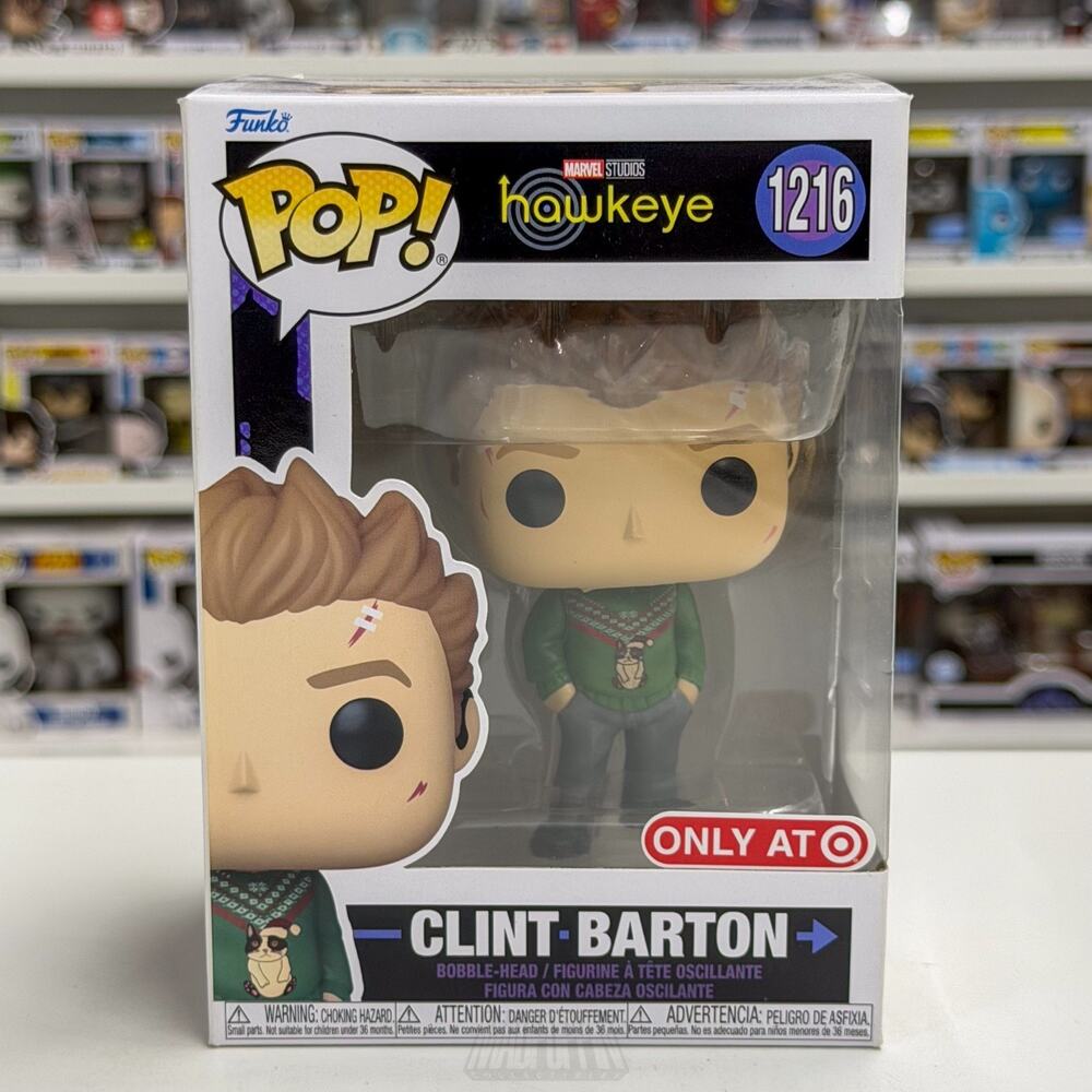 Funko Pop Marvel Hawkeye Clint Barton Christmas Sweater Target 1216 Vinyl Figure